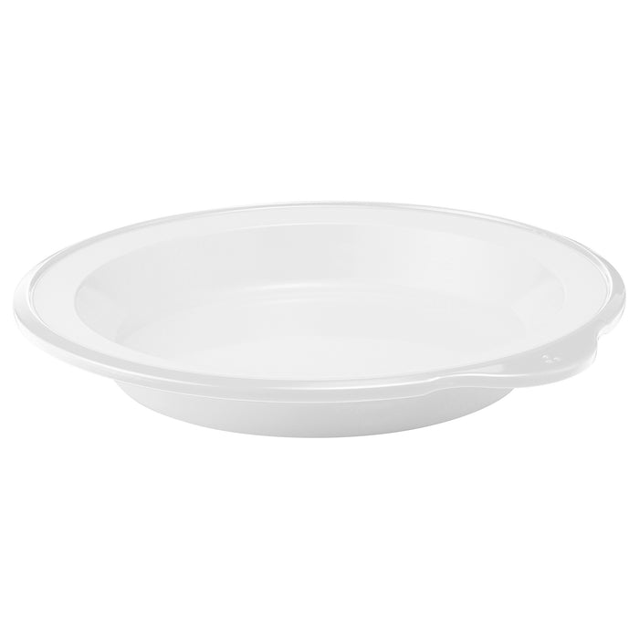 Omni White Large Deep Plate White Rim 240x230x35mm