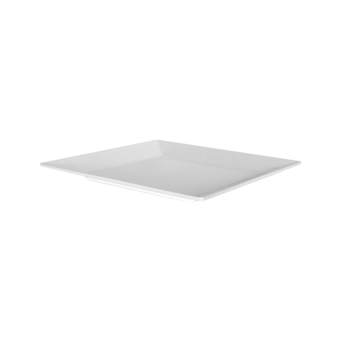 White Melamine Lancaster Square Plate 203xmm