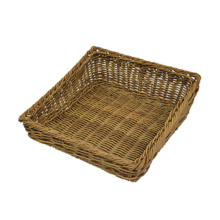 Poly Wicker Willow Basket 337x331x55 FrontH/110mm