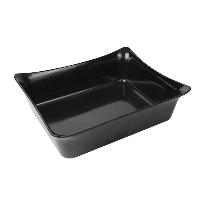 Black Melamine 1/2 Size Fleur Crock  w/SF 4L