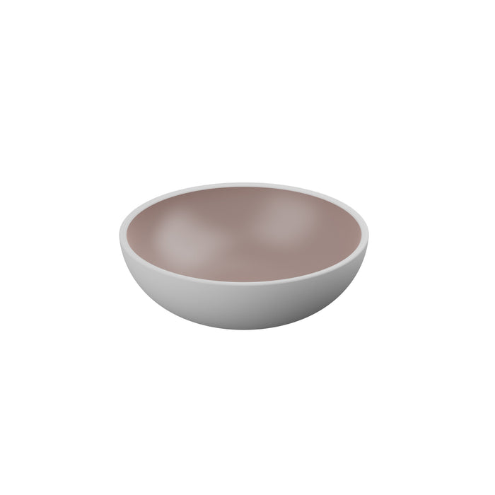 Trafalgar White and Taupe Melamine Dish 191x191x78mm 850ml