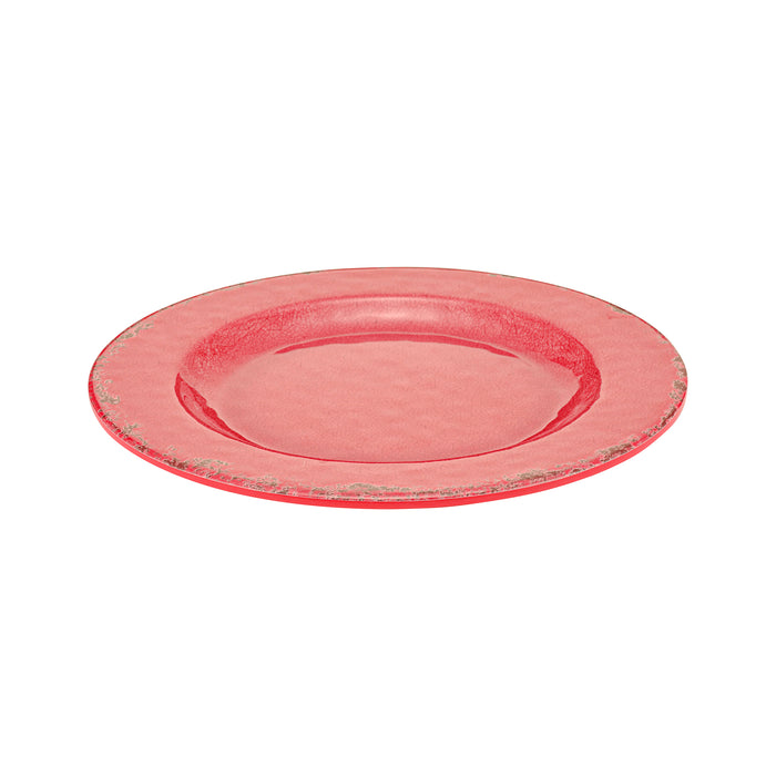 Red Casablanca Melamine Plate 230x230x17mm