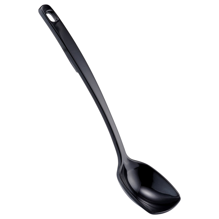 Black Melamine Solid Spoon 220mm