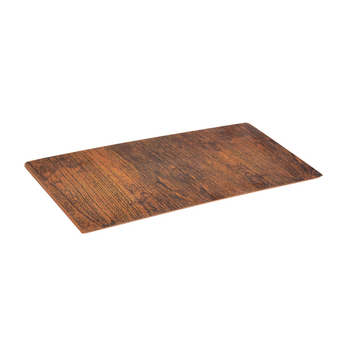 Rustic Wood 1/3 size Melamine Tray w/sf