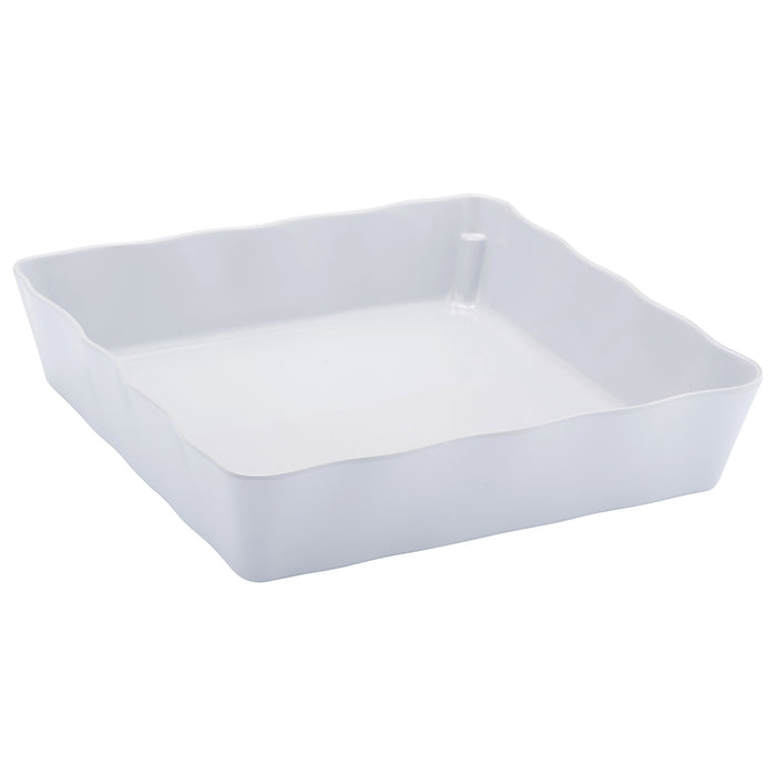 White Melamine Aalto Dish 280x280x60mm 3.4L