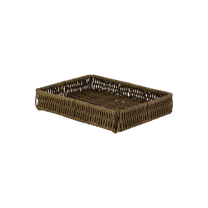 Poly Wicker Willow Basket 325x265x50mm