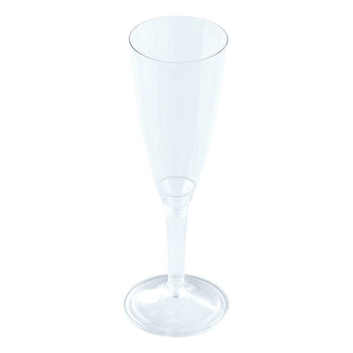 100ml Champagne Flute with Clear Stem