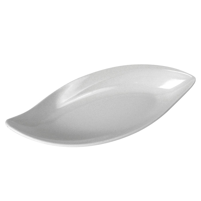 White Melamine Leaf Bowl 507x225x63mm 2.2L