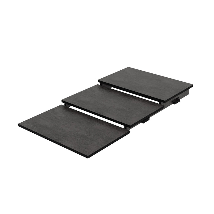 Grey Acum Riser Bellato Grey Effect Three Tier HPL Riser 325 x 795mm — Dalebrook