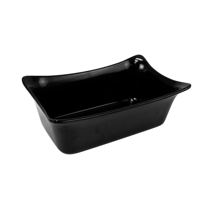 Black 1/4 Size Melamine Fleur Crock  w/SF 2L