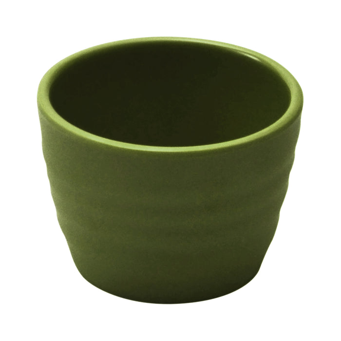 Green Melamine Rippled Ramekin 70 Dia x 50mm 75ml