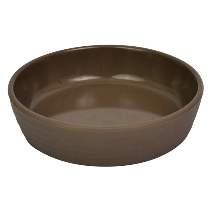 Stone Melamine Low Ripple Dish 140 Dia.x35mm 280ml