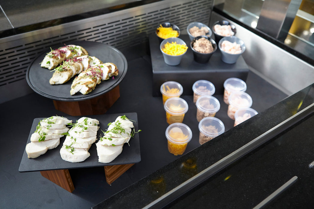 Black Melamine Slate Effect Riser w/SF