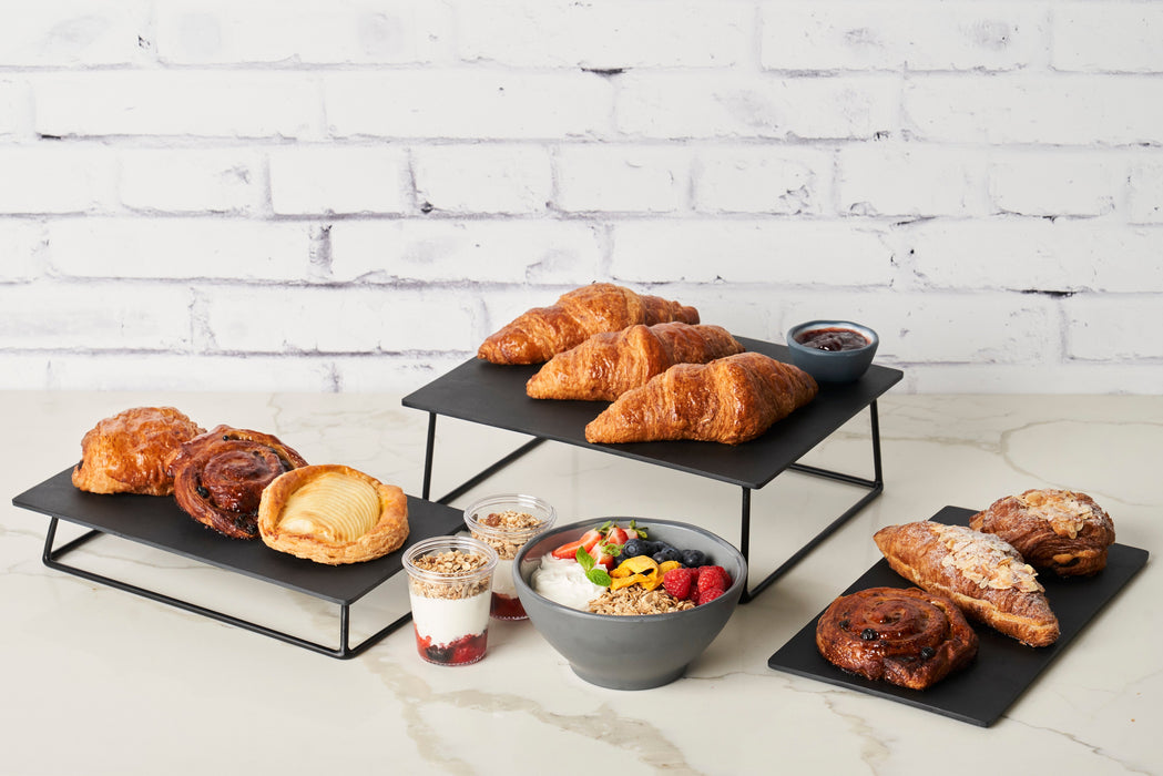Black Slate Effect Melamine Tray w/sf