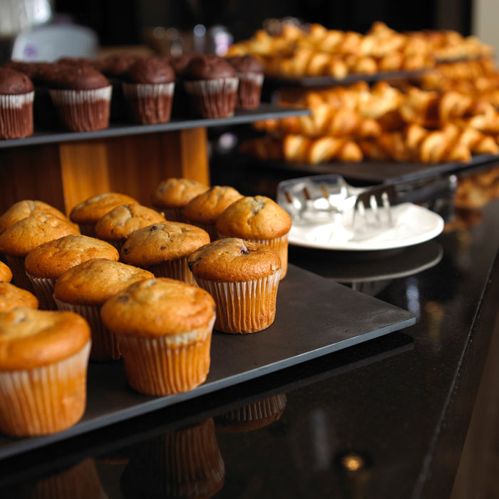 Black Slate Effect Melamine Tray w/sf