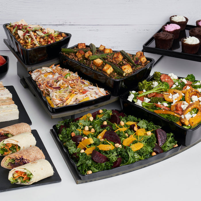 Black Melamine Aalto Tray