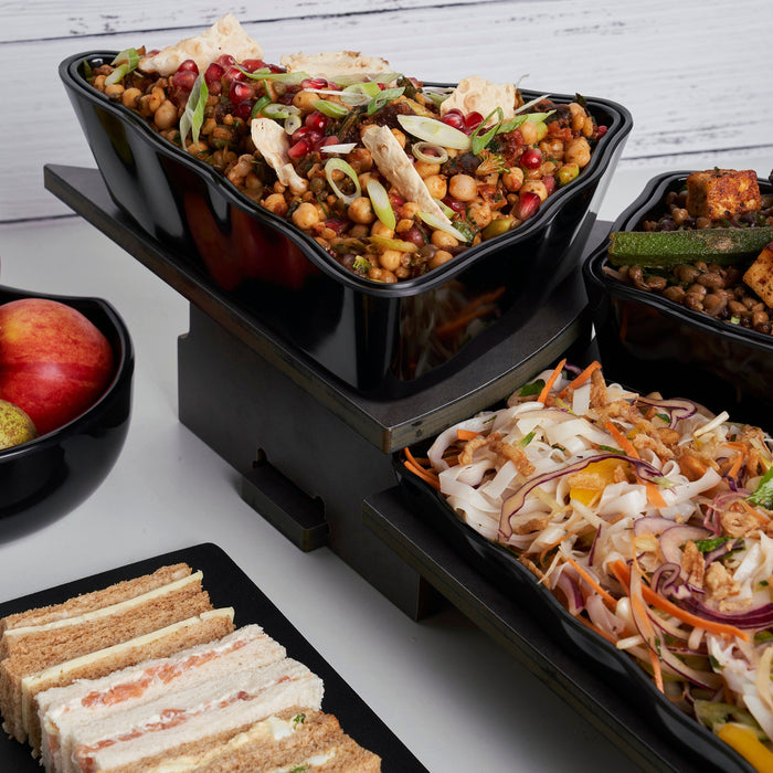 Black Melamine Aalto Tray