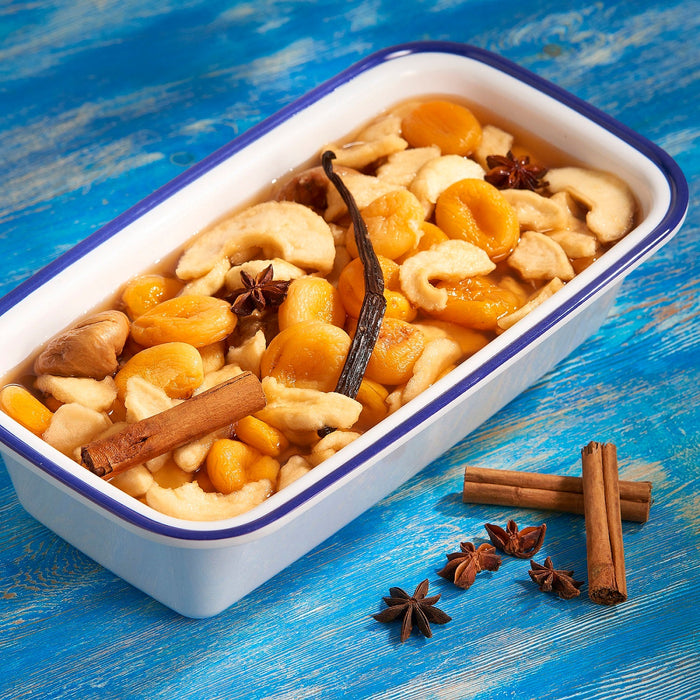 Blue Enamelware Melamine Dish