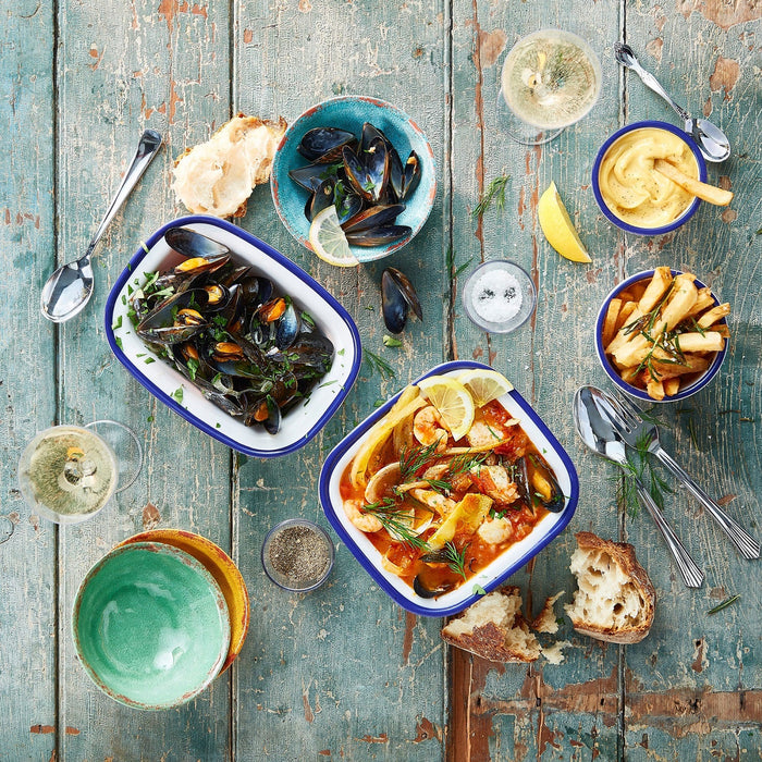 Enamelware Melamine Pot 90x40mm 52ml