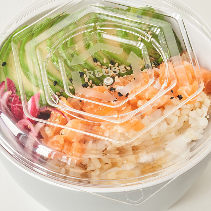 Hive Grey and White Melamine Salad Dish (6 pack)