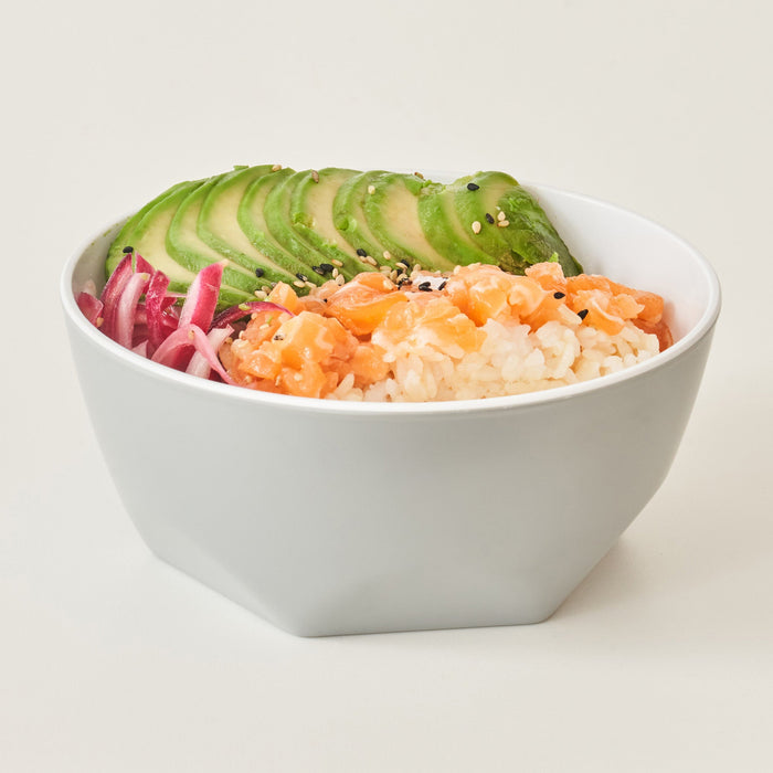 Hive Grey and White Melamine Salad Dish (6 pack)