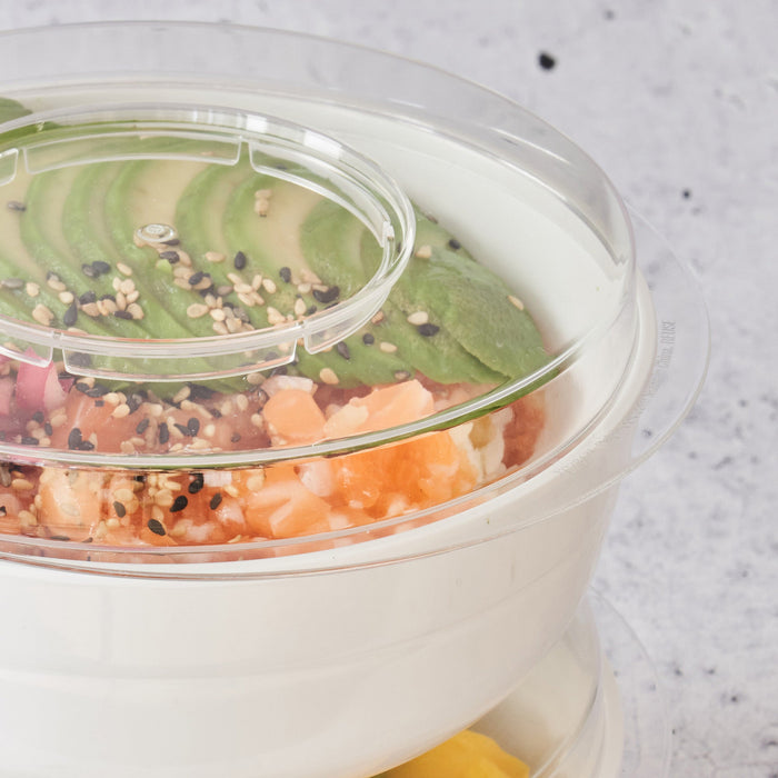 Hu White Melamine Round Dish (6 Pack)