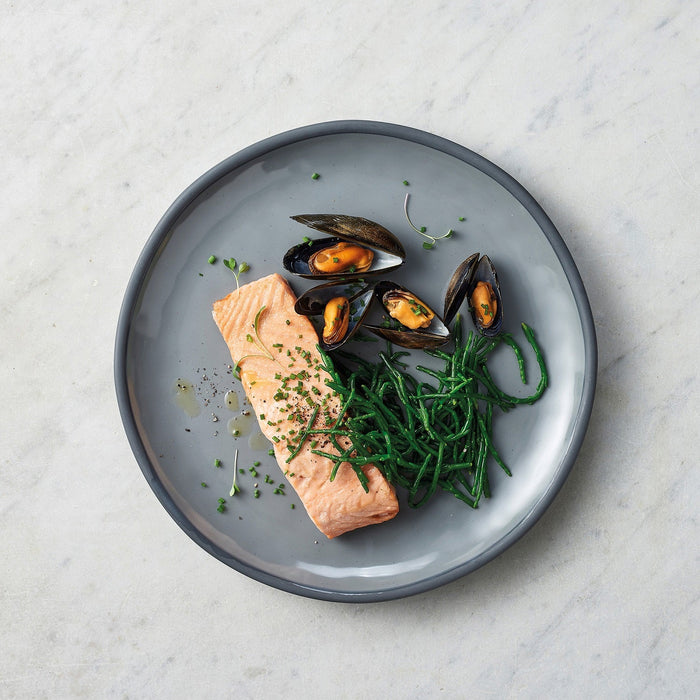 Marl Melamine Large Shallow Plate 280x280x26mm