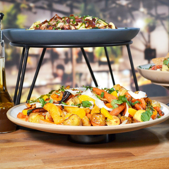 Marl Melamine Deep Dish 385x385x47mm