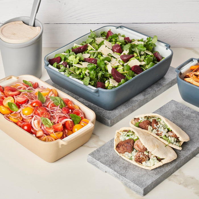 Marl Melamine 1/2 size Crock 325x265x80mm