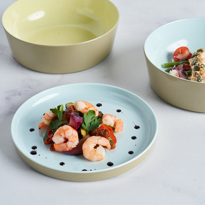 Mayfair Blue Melamine Medium Plate 209x23mm