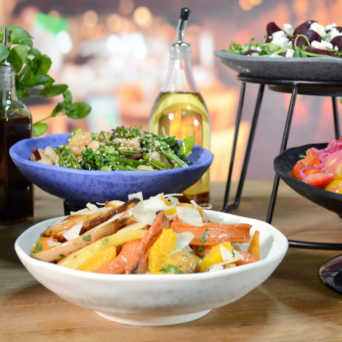 Mineral Melamine Crackle Dish 240x240x50mm 1.3L