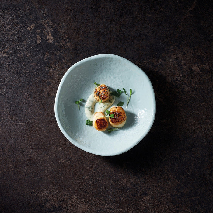 Mineral Noir Melamine Crackle Plate