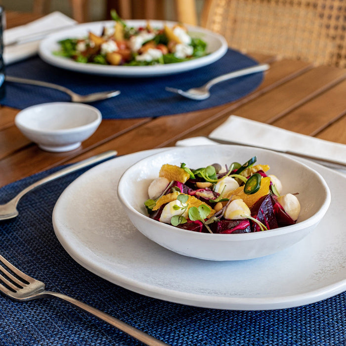 Mineral Noir Melamine Crackle Plate