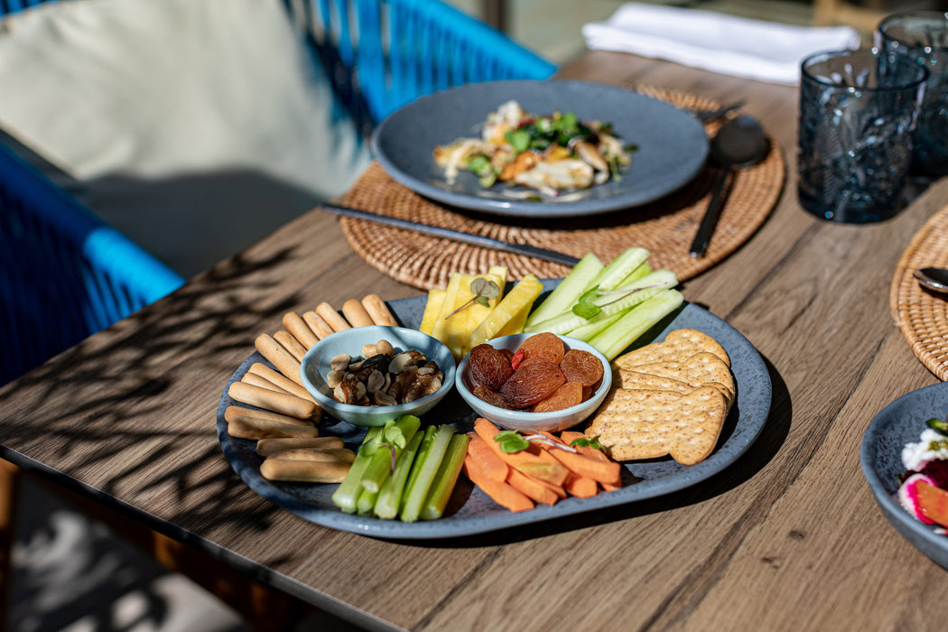 Mineral Melamine Crackle Platter 229mm x 305mm x 30mm