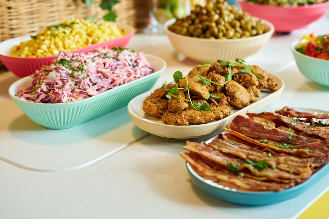 Talon Cherry Melamine Pill Plate 329x117x28mm