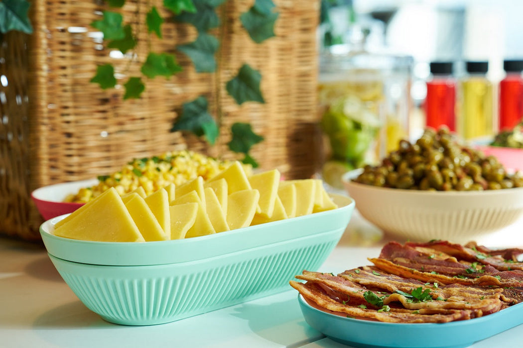 Talon Cherry Melamine Pill Plate 329x117x28mm