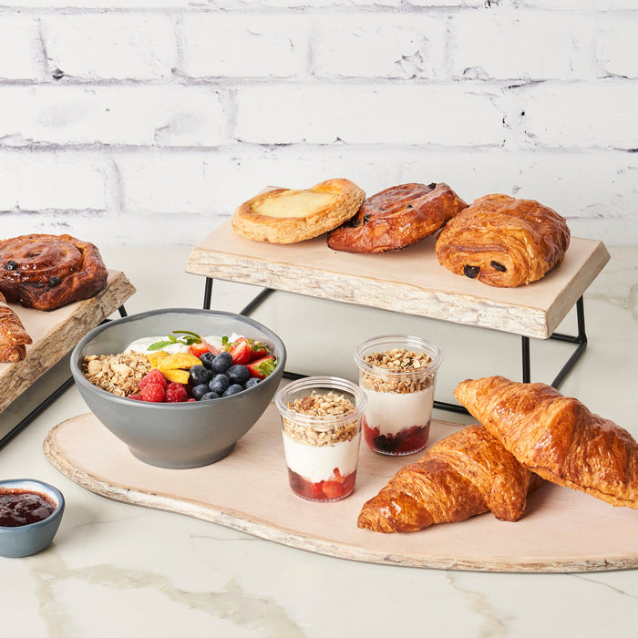 Wood Bark Melamine Platter