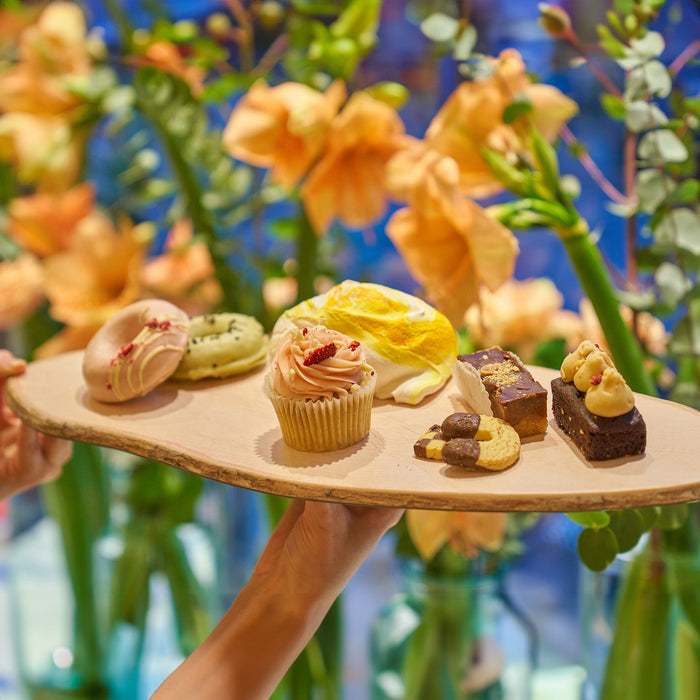 Oval Wood Bark Platter