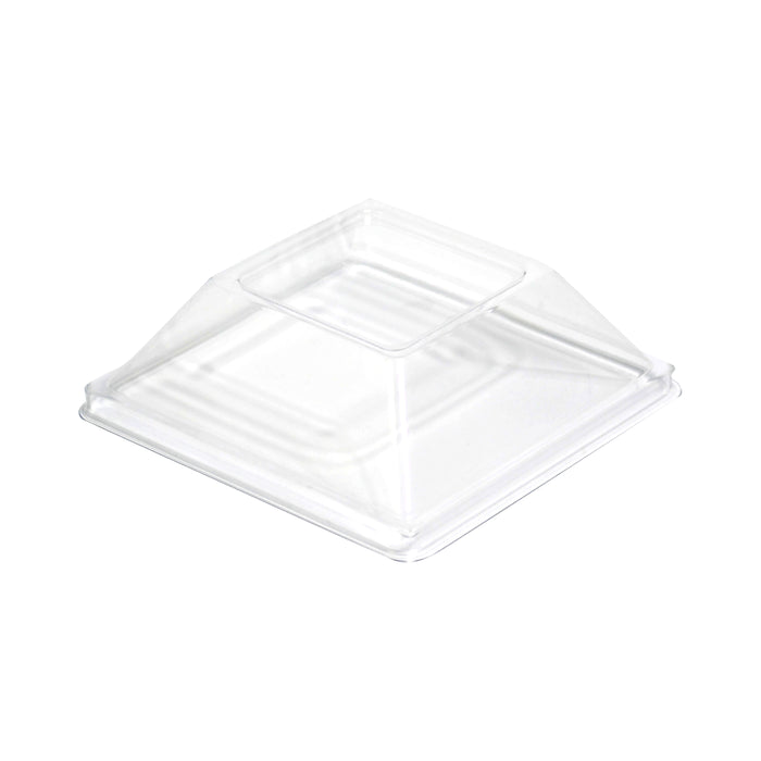 Clear Glazz Lid Square 90mm (200 Pack)