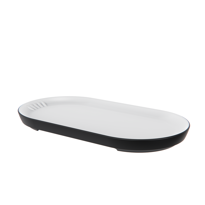 Talon Noir Melamine Pill Plate 329x117x28mm