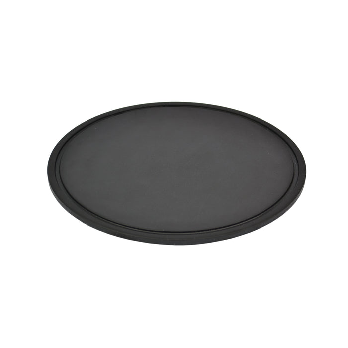 Black Slate Effect Round Melamine Platter